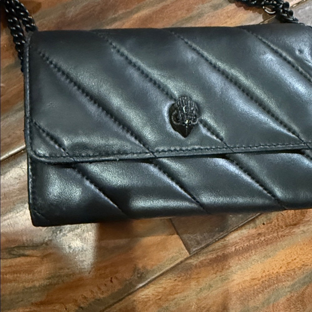 Kurt Geiger Black Quilted Crossbody Bag
